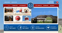 Desktop Screenshot of mccameycity.com