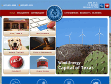 Tablet Screenshot of mccameycity.com